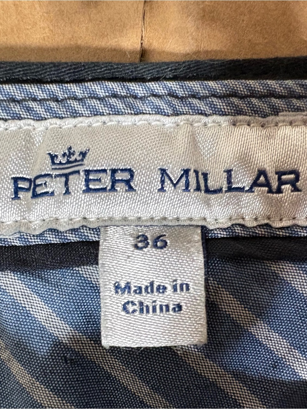 Peter Millar Men's Black Chino Pants Five Pocket Size 36 X 27 - Picture 2 of 13